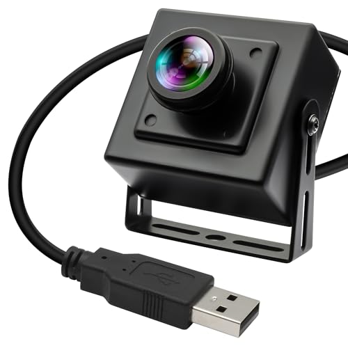 IFWATER 120fps USB Camera 12Megapixel High Speed Starlight Lightburn Low Illumination Slow Motion 4K Webcam with 185Degree Fisheye Wide Angle Lens Plug and Play for Inspection Microscope 3D Printer