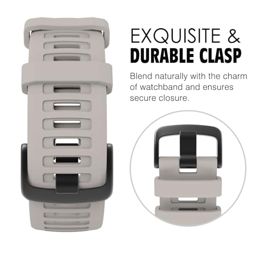 Moko P840401415276 Watch Strap Compatible With Garmin Instinct Esports/Solar/Tactical/Tide Military Watch,Soft Silicone Adjustable Replacement Band Fit Garmin Instinct 2 Sports Gps Smart Watch thumb #3