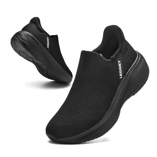 TIAROOTT Damen Slip On Sneaker Walkingschuhe Outdoor Turnschuhe Mesh Leichte Atmungsaktiv...
