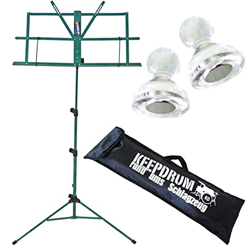 keepdrum MUS2 Pupitre pour partitions Vert + 10 aimants + sac - Les Beatles, Paul McCartney, John Lennon, RIngo Starr, George Harrison keepdrum MUS2 Pupitre pour partitions Vert + 10 aimants + sac