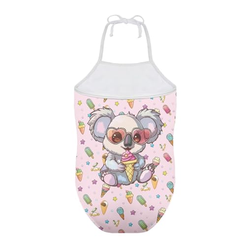 Image of Girls One Piece Swimsuit Beach Bathing Suit Toddler Floral Halter Straps Swimwear for 1-10 Years