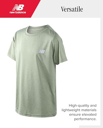 New Balance Boys Tshirts - 2 Pack Crewneck Short Sleeve Boys Athletic Shirts Dry Fit Kids Activewear (Sizes: 8-20)4