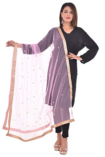 Image of YOUTHQUAKE Women's Embroidered Net Dupatta