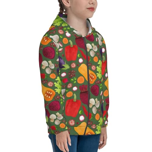 Begetable Kid Hoodies Boys Zip Up Sweatshirts Girls Pullover with Pocket4