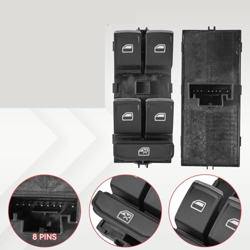 Interruptor de elevalunas de Skoda Superb 2013-2018 | Botonera de conductor 4