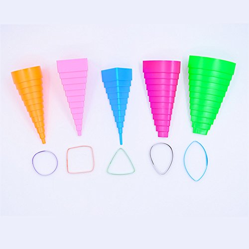 YURROAD Quilling Werkzeug 5pcs Quilling Border Buddy Towers für Quilling Papier 5 Formen Quilling Tools Quilling Moulds