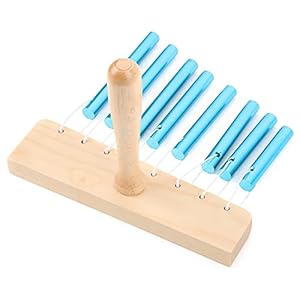 Single-rij muzikaal percussie-instrument, 8-Tone educatieve gegalvaniseerde aluminium tafelplaat klokkenspel met hamer…