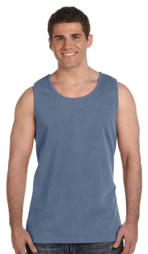 Comfort Colors Men's Ringspun Garment-Dyed Tank - Blue Jean 9360 2XL
