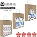 Qutuus 10x5x13 Kraft Paper Bags 100 Pcs Kraft Shopping Bags, Paper Gift Bags for Retail, Merchandise, Recycled Bulk Paper Sacks, Brown Paper Bags with Handles Bulk