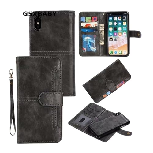 Étui cuir iPhone 16 Pro Max 6,9" JiuRui étui portefeuille marron