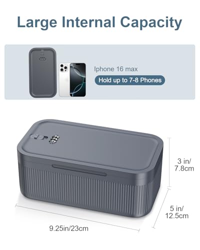 Boîte de rangement verrouillable à code petite mini cassette de sécurité grise en plastique - 4