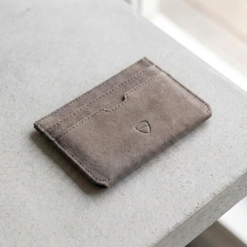 Image of Vaultskin MOORGATE Slim Card Holder - Minimalist Leather Wallet with RFID Blocking, Front Pocket Credit Card Case for Men & Women