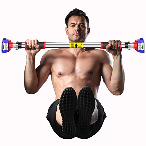 WXYZ Pull-Up Bars Tragbare Stahl Klimmzugstange, Krafttraining Kinn Up Bar, 63-74 cm, 74-94cm, 94-126 cm, 110-140 cm, 130-175 cm, 150-195cm, 190-215cm (Size : 110-140cm)