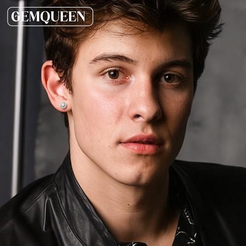 Moissanite Halo Earrings Studs : 18K Gold Plated Solid 925 Sterling Silver Stud Earring for Women Men Hypoallergenic Dainty Moissanite Jewelry for Sensitive Ear Round Cut D Color VVS1 1CT-4CT4