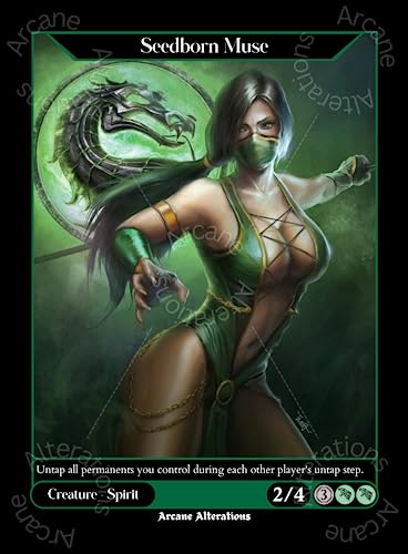 Seedborn Muse Jade Mortal Kombat Crossover Single - Altered Art Custom Card