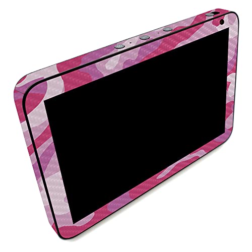 Image of MightySkins Carbon Fiber Skin Compatible with Amazon Echo Show 8 (Gen 2) - Pink Camo | Protective, Durable Textured Carbon Fiber Finish | Easy to Apply | Made in The USA