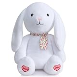 Doux et douillet : notre peluche lapin assis ravira certainement les amoureux des animaux de tous âges avec ses caractéristiques attrayantes, son ventre doux, ses oreilles tombantes et sa queue moelleuse. Le lapin mignon est un cadeau merveilleux et unique pour les filles et les garçons partout