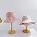 Produktbild GEEKCOOK Schnell Trocken Fischer Kappe,Doppelseitiger Fischerhut Sommer Sonnenschutz Sonnenhut weiblicher Hut mit großer Krempe Sonnenhut-Pink + Beige_Einheitsgröße