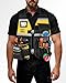 Trahzia Tool Vest for Men with Adjustable Strap, Reflective Safety Work Vest for Electrician, Carpenter, Construction, Black and Yellow