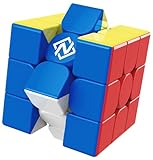 Nexcube 3x3 Clásico. El Cubo para Speedcubers. Máxima Velocidad. Sin Pegatinas. Con posicionamiento preciso y sistema de doble ajuste, multicolor