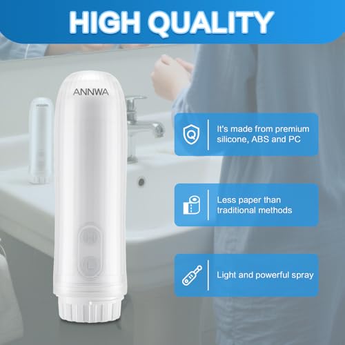 Image of Portable Bidet for Travel 140mL Nozzle 180 Adjustment IPX6 Electric Handheld Bidet for Personal Hygiene Cleaning, Baby Wash, Postnatal Care, Perineal & Hemorrhoid Treatment(AM-US-NHJ001E)