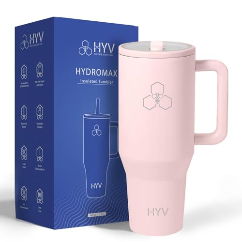 HYV Hydromax 1.2 Litre Insulated Tumbler with Straw | Stainless S...
