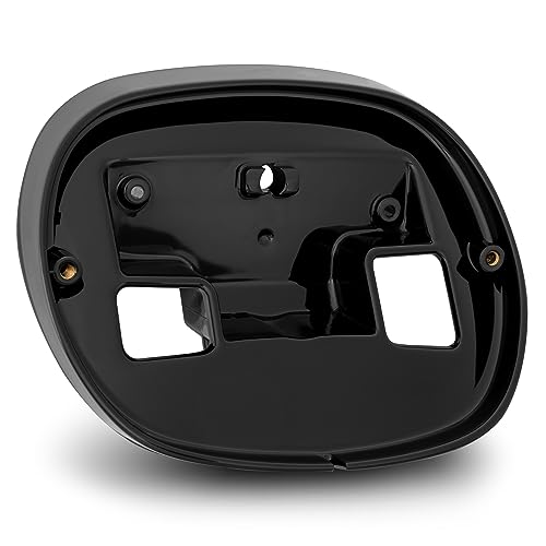 TRUE MODS Black HD Harley Davidson Tail Light Base Plate Replacement [Part# 68296-99A] Brake Taillight Bracket Baseplate Mount for 2000+ Sportster Dyna Road King Electra Glide Heritage Softail Fat Boy