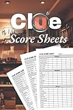 Clue Score Sheets: 120 Score Sheets for Retro Clue Board Game | Clue Paper Pads | Clue Scorekeeping Notepad, Detective Answer Pads, Small Scorebook 6x9 in