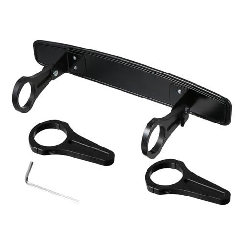 GRIRIW Wide Angle Rearview Car Mirror for Off-road Blind Spot Shatterproof Pp Glass Secure Fit Enhance Safety Confidence