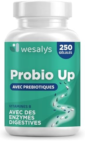 Probiotique flore intestinale - 250 gélules - 20 souches bactérie...