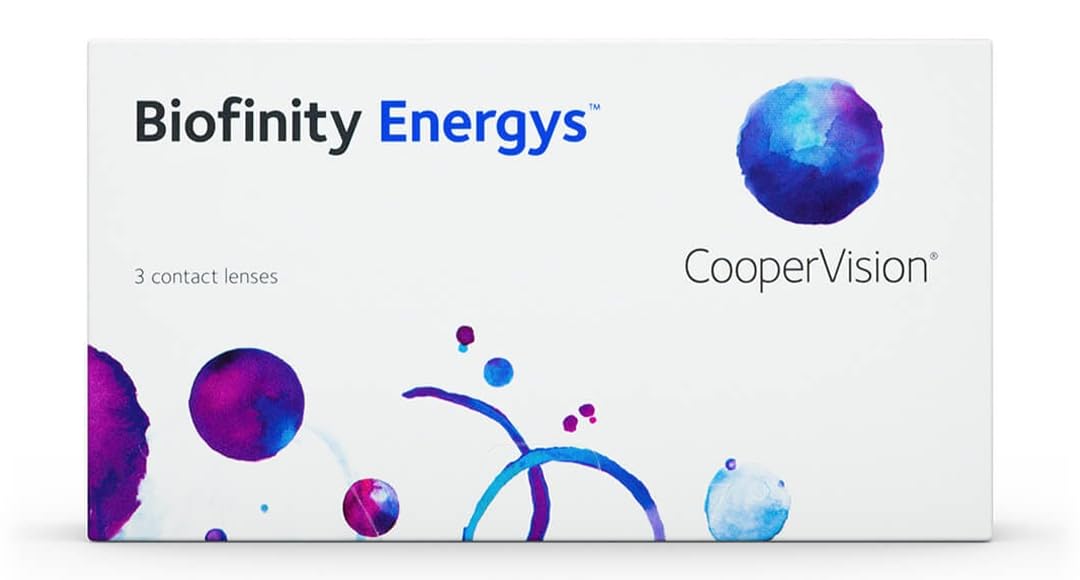 Biofinity Energys - Lentes de contacto esféricas mensuales (R 8.6 / D 14.0 / -2.00 Diop), Pack de 3 uds.