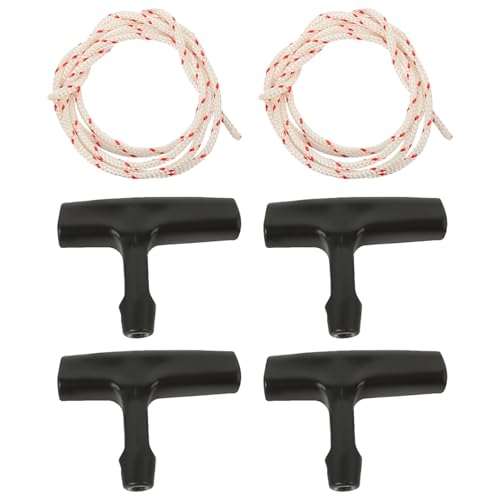 GALPADA Kit de 2 Cuerdas de Tracción de Emergencia para Puertas de Garaje y Ático, Manijas de Plástico Resistentes y Cuerda de 4 Metros, Accesorio Seguro para Liberación Rápida
