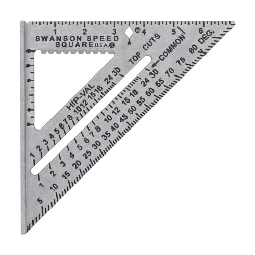 Swanson Speed® Square, 7 in. Aluminum Layout Square with Blue Book (S0101)