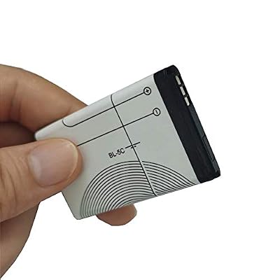 BL-5C 3.7V Real Capacity 1000mAh Rechargeable Battery Suitable for Household Portable Radio with Overcharge Protection 2 Pieces