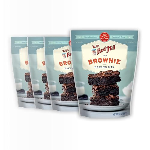 Bob's Red Mill Signature Brownie Baking Mix, 14oz (Pack of 4) - Non GMO, Kosher