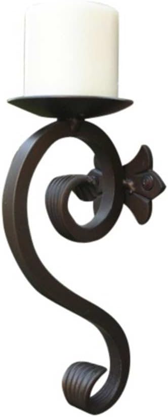 Shoreline Decorative Iron Wall Mounted Candle Holder/Sconce-Nickel/Steel