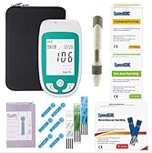 Kit per analisi del sangue domiciliare 3 in 1, monitor multifunzione per glucosio nel sangue, acido urico, colesterolo, rilevamento accurato, adatto per uso domestico, clinico e ospedaliero