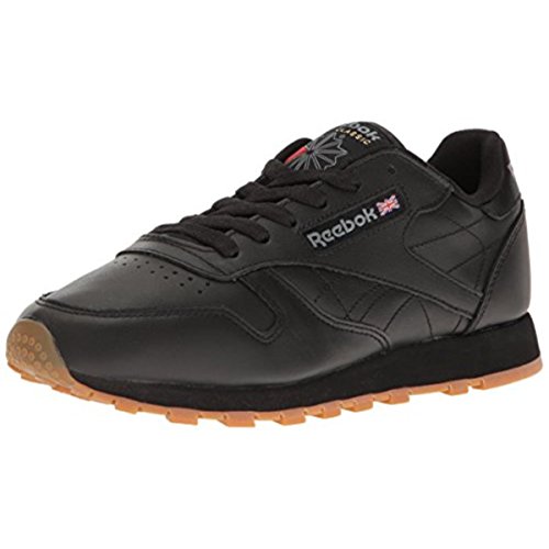 Reebok Women's Classic Leather Sneaker, Black/Gum, 8