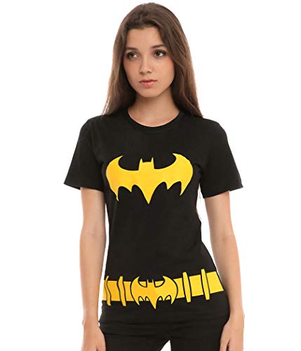 Batgirl Batman Costume Junior Women's T-Shirt (Junior Small [JS]) Black