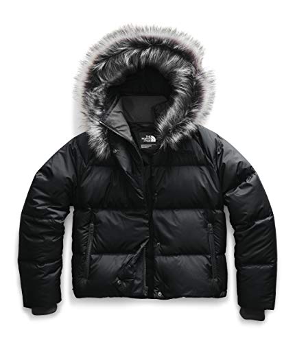 The North Face Women's Dealio Down Crop Jacket, TNF Black, L