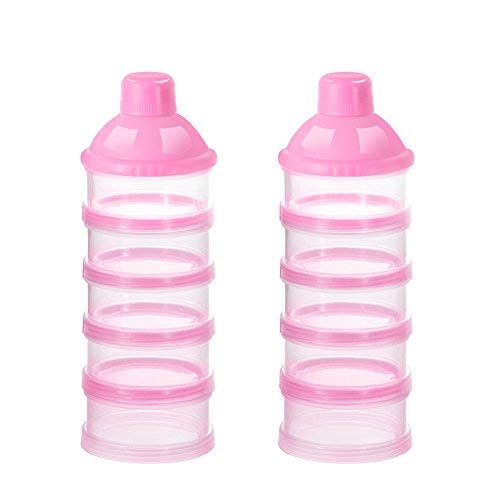Accmor Baby Milk Powder Formula Dispenser, Non-Spill Smart Stackable Baby Feeding Travel Storage