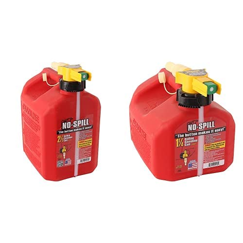 Stens No-Spill Fuel Can Bundle - 2.5 Gallon and 1.25 Gallon