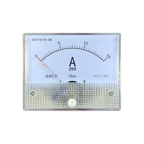 Ampèremètre CC à aiguille 69c9-a pour panneau de contrôle de courant continu calibré à 5A max