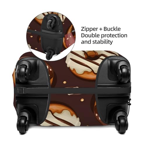 Dessert Donut Stretchable Luggage Covers for Suitcase TSA Approved, Dust Proof and Scratch Resistant Travel Luggage Protector for Carry On (29-32 in)3