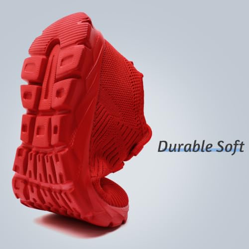Image of Mens Lightweight Running Shoes Slip On Walking Tennis Gym Sneakers