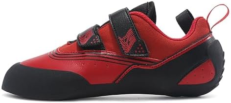 Climbing Shoes Mens Light Anti-Slip Indoor Outdoor Rock Climbing Sneaker for Beginners Professional Climbers (red, Adult, Men, 8.5, Numeric, US Footwear Size System, Medium)