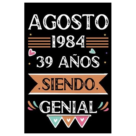 CUADERNO, Agosto 1984, 39 Años Siendo Genial: Libro de visitas, cuaderno, 110 páginas de felicitaciones, idea de regalo, regalo Para la esposa, novia, mujer, La madre