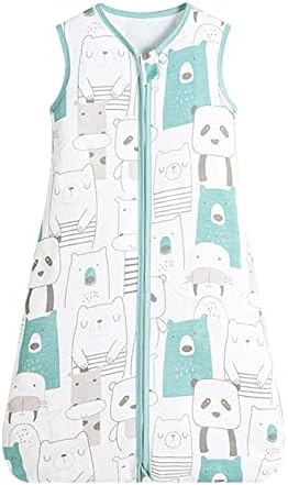 ZIGJOY Baby Sleeping Bag Baby Wearable Blanket Cotton Sleeveless Baby Grow Bag 0.5 TOG Soft Sleep Sack for Infant Toddler Boy Girl 3-9 Months 55-70CM(Jurassic)