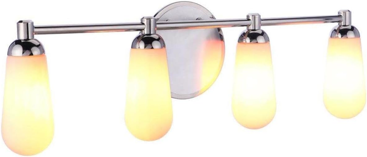 Craftmade Riggs 4 Light Vanity, Brushed Polished Nickel/Polished Nickel, Damp Rated, 13131BNKPLN4