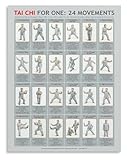 Flowing Tai Chi Movements Poster Chinese Martial Arts Canvas Wall Art for Modern Home Decor(Unframed,12x18inch(30x45cm))